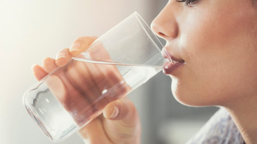 beginning your day with a glass of water