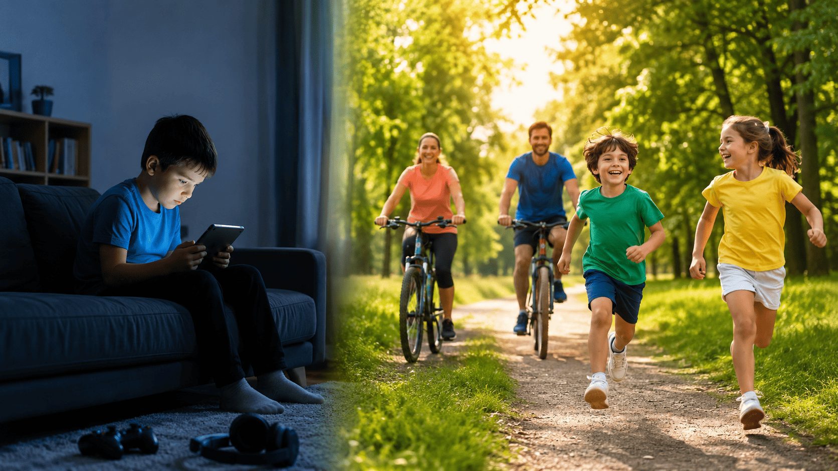 Outdoor Time Replacing Digital Entertainment A Healthier Lifestyle